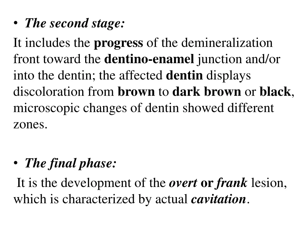 the second stage it includes the progress