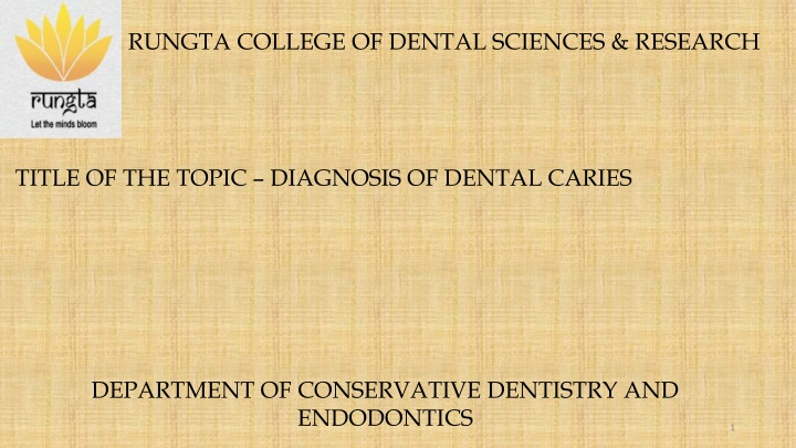 rungta college of dental sciences research