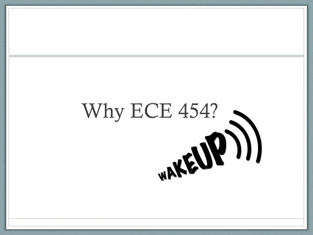 why ece 454