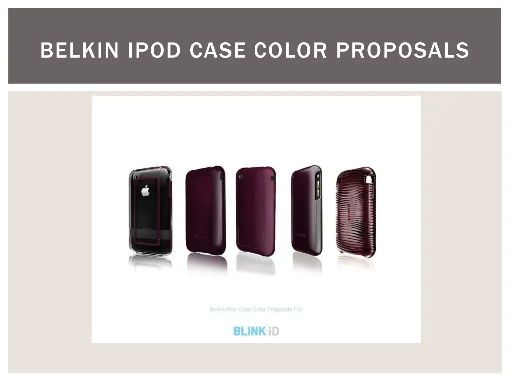 belkin ipod case color proposals