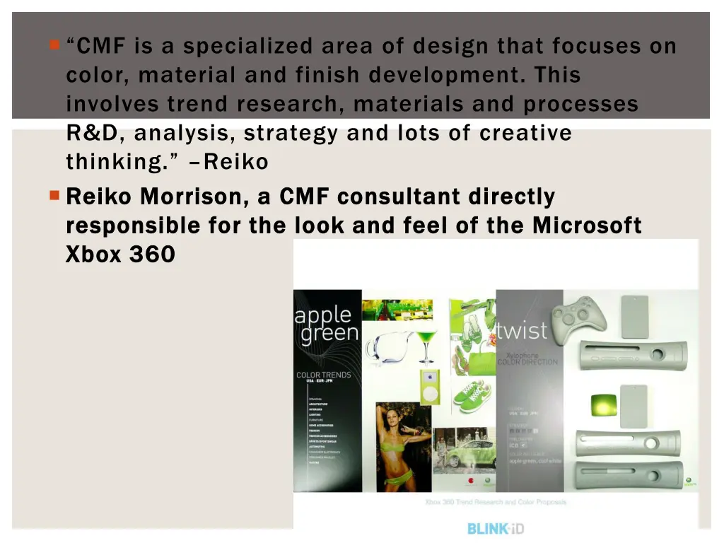 cmf is a specialized area of design that focuses