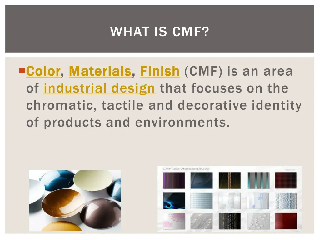 what is cmf