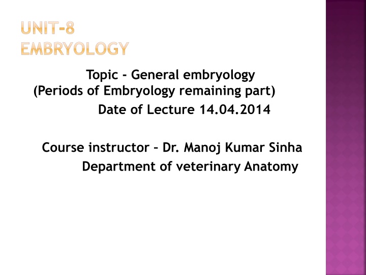 unit 8 embryology