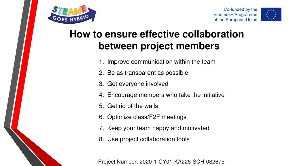 how to ensure effective collaboration between 1