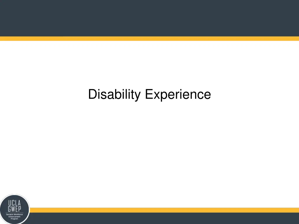 disability experience