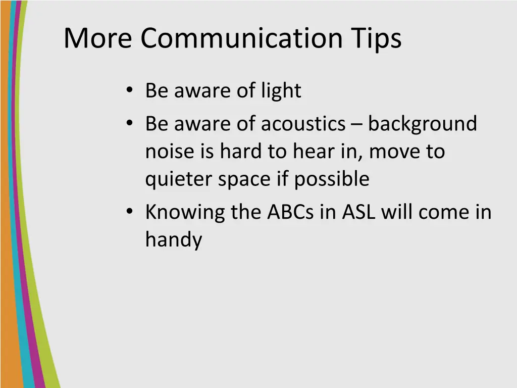 more communication tips