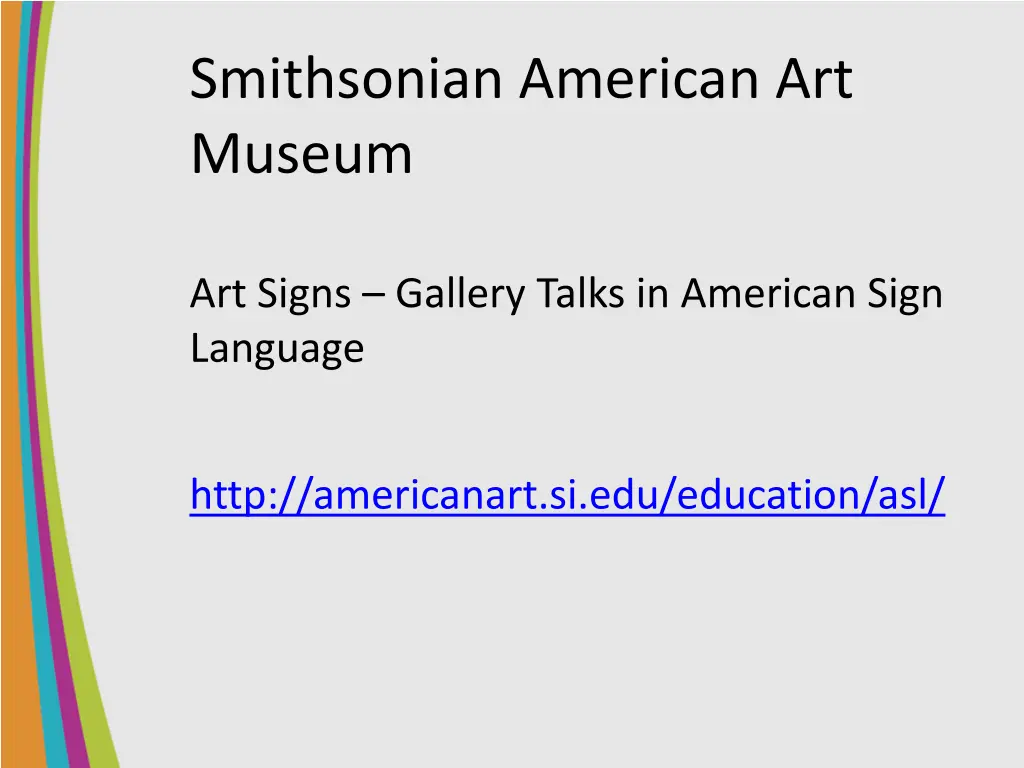 smithsonian american art museum