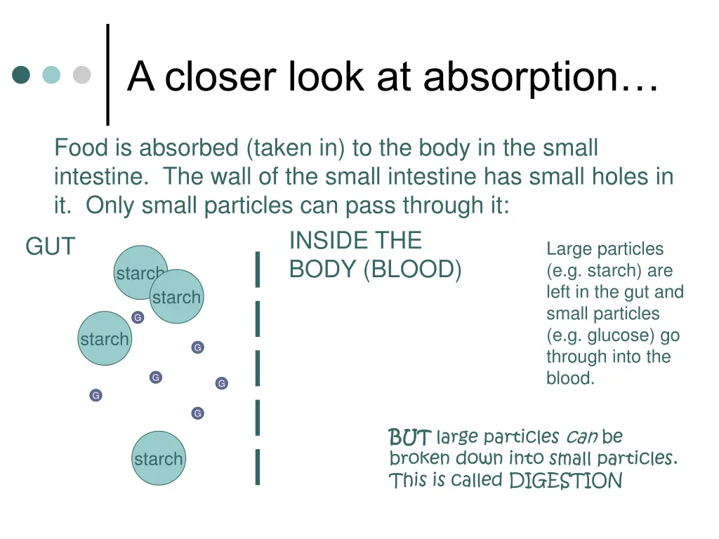 a closer look at absorption