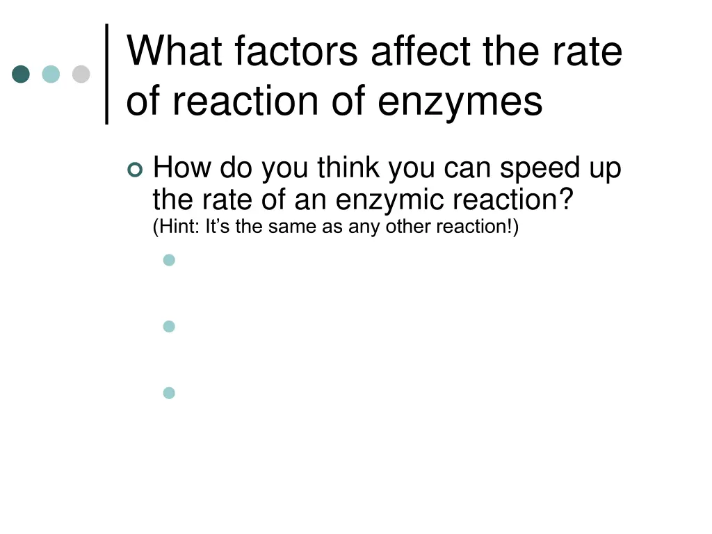 what factors affect the rate of reaction