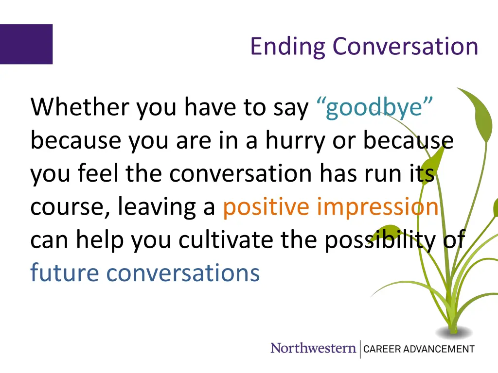 ending conversation