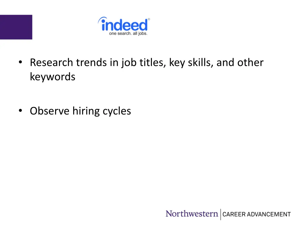 research trends in job titles key skills