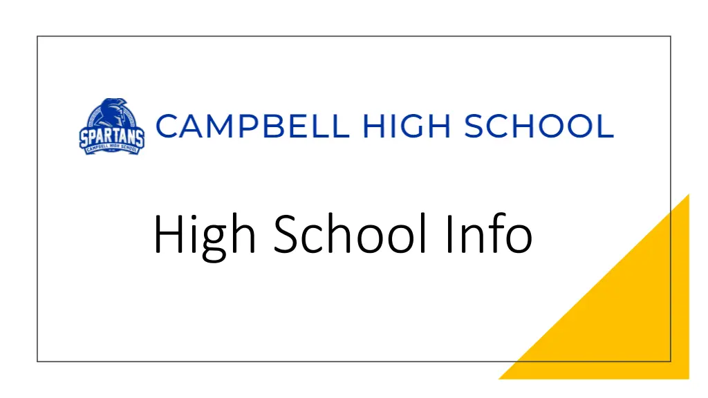 high school info