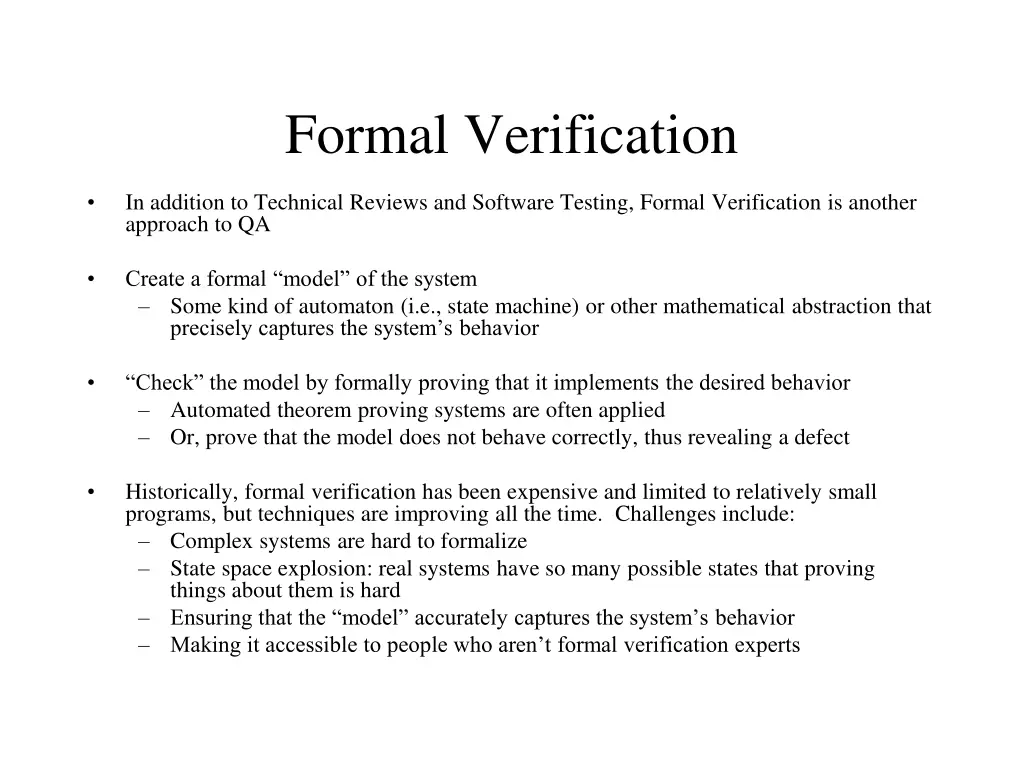 formal verification