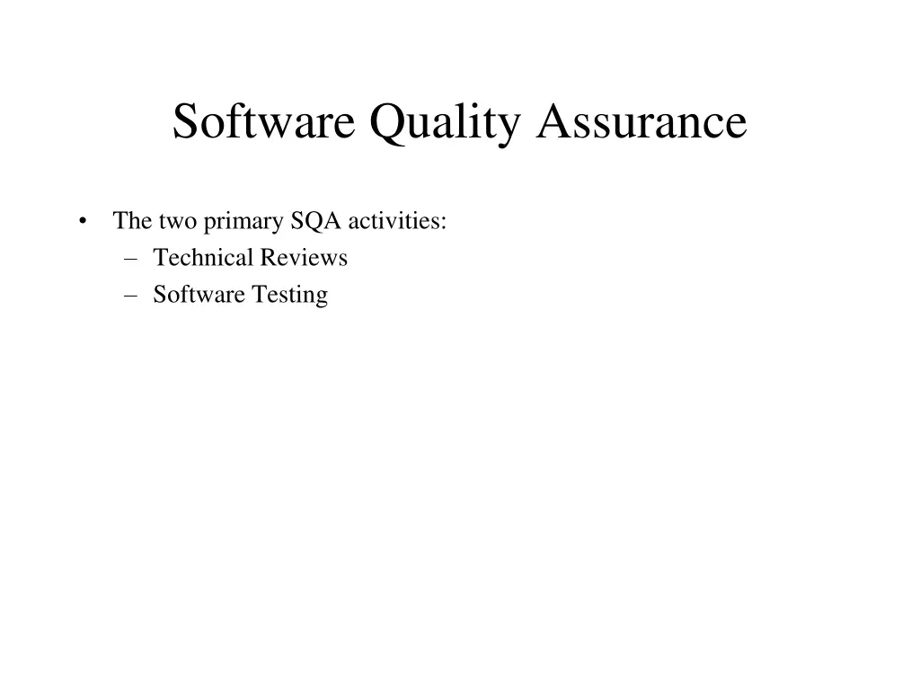 software quality assurance 4