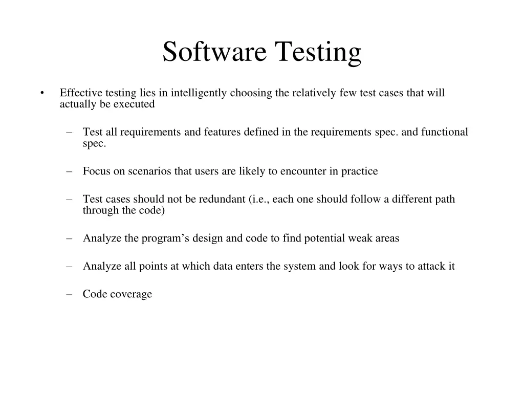 software testing 2