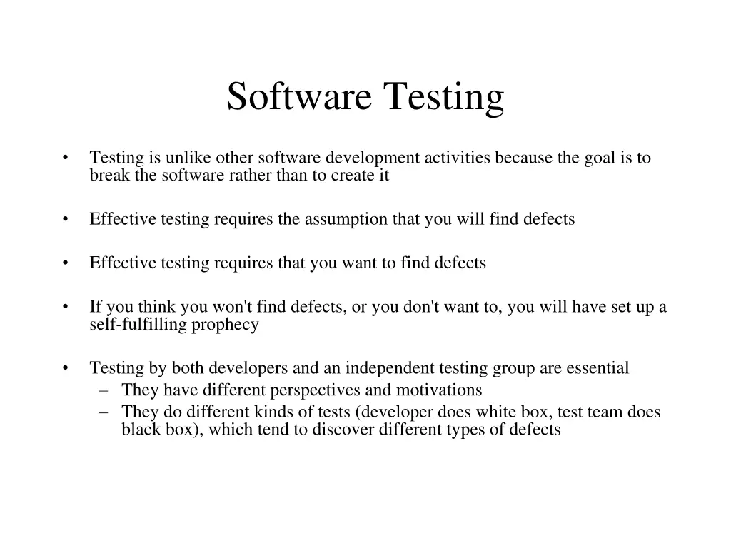 software testing 4