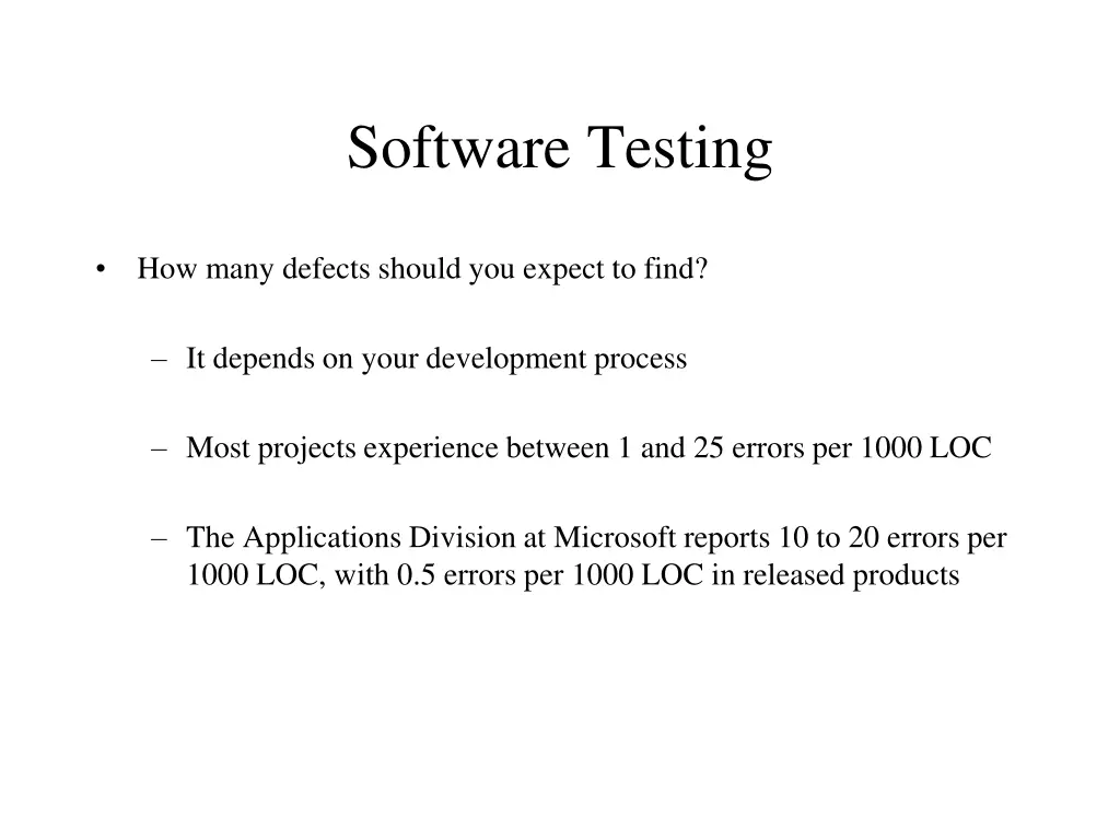 software testing 6