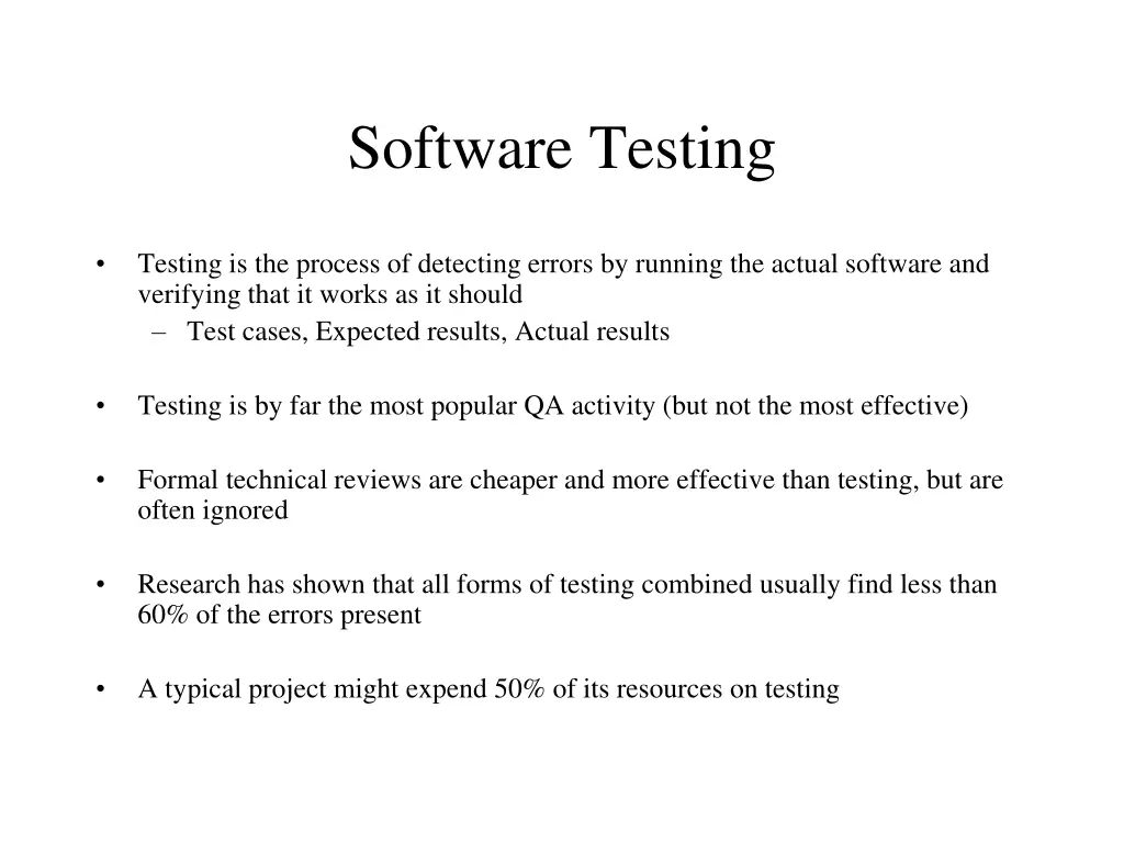 software testing