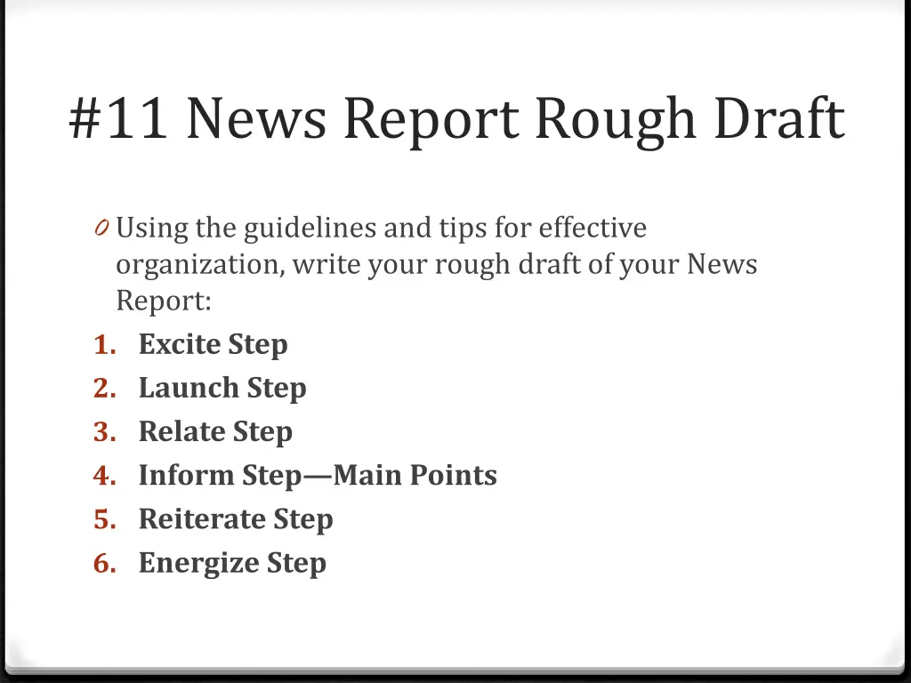 11 news report rough draft