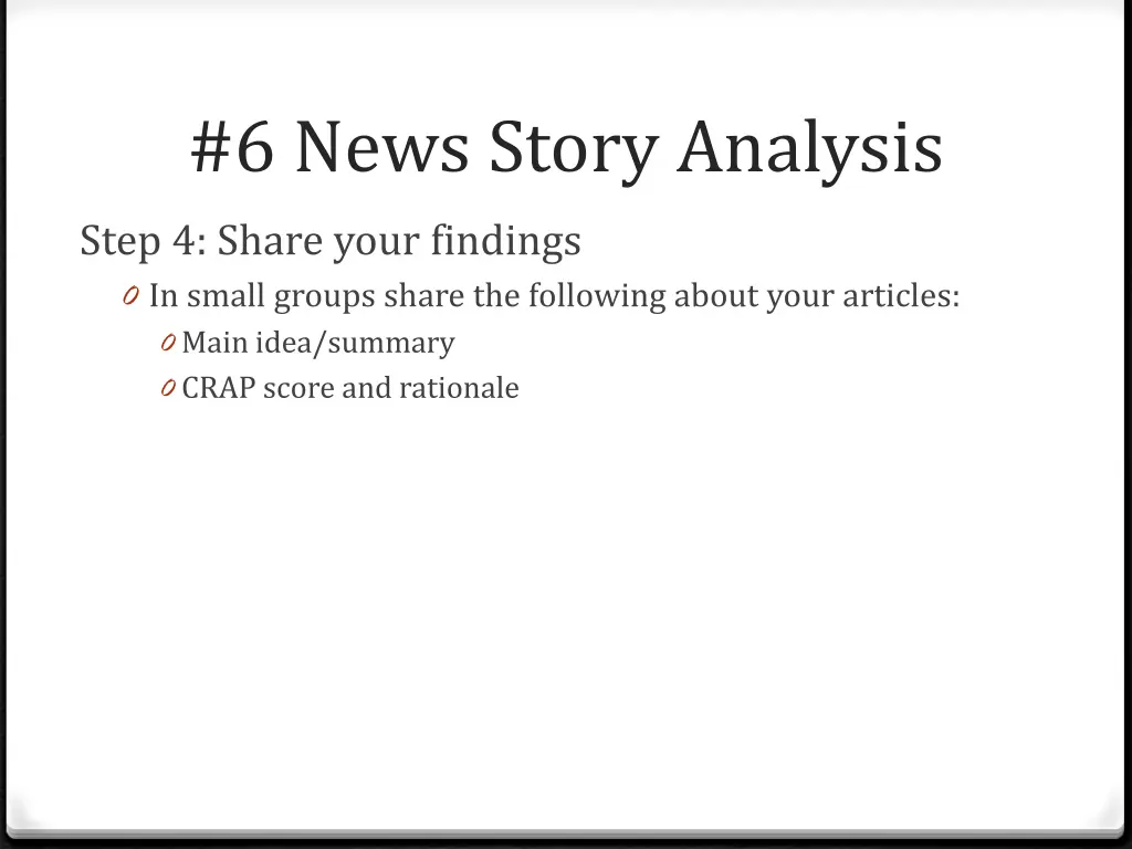 6 news story analysis 1