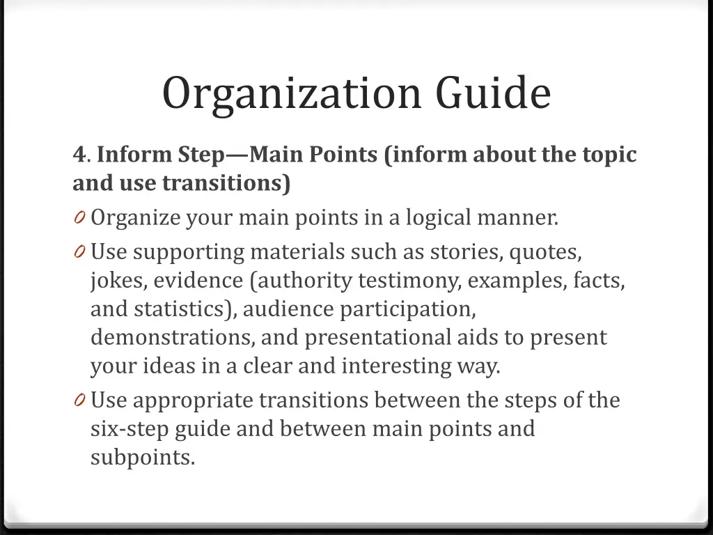 organization guide 3