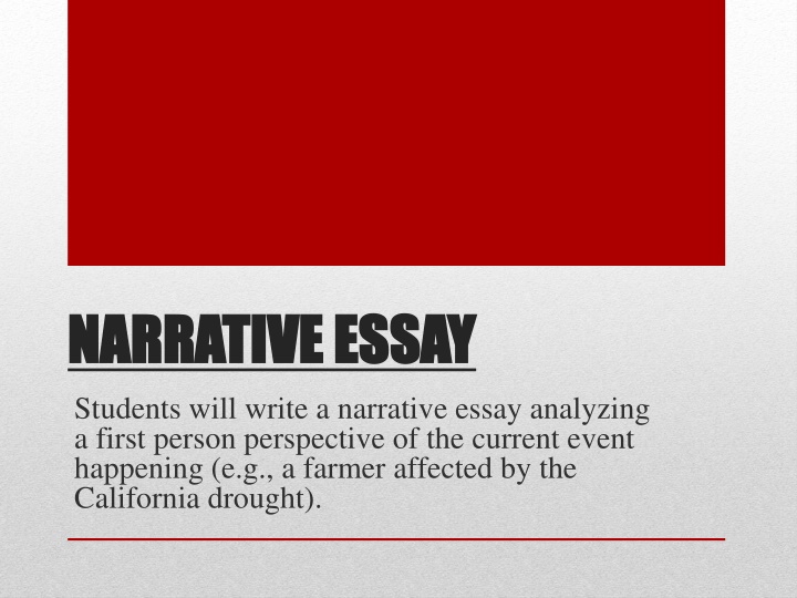 narrative narrative essay students will write