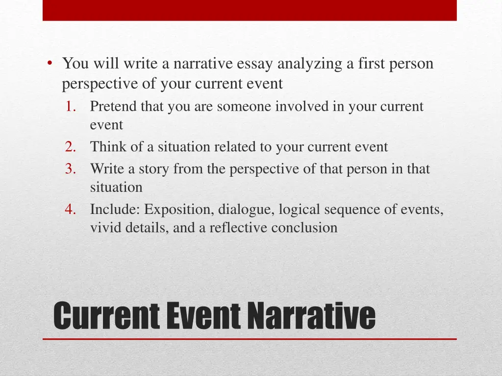 you will write a narrative essay analyzing