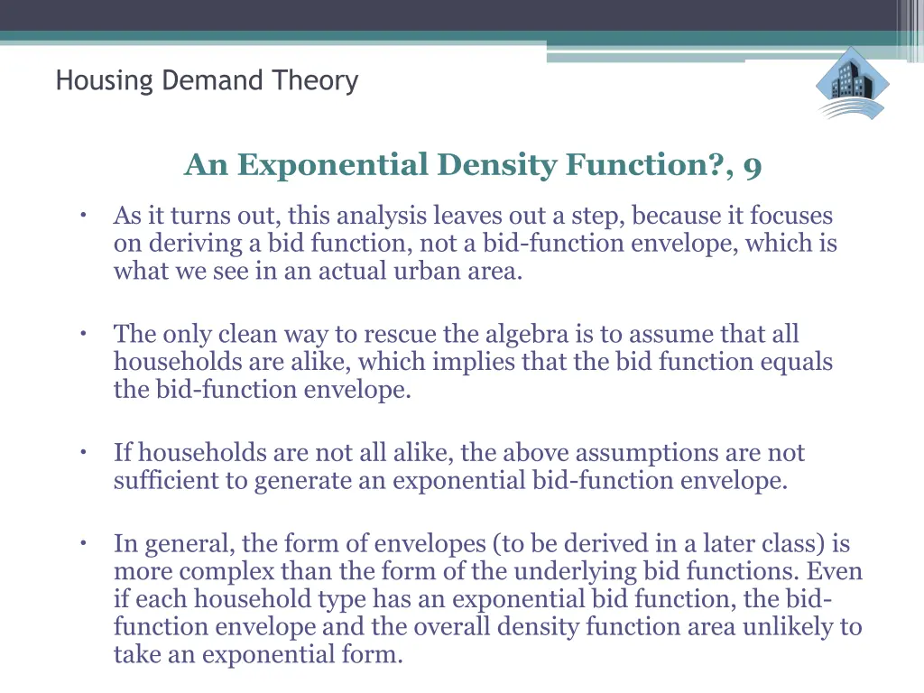 housing demand theory 13