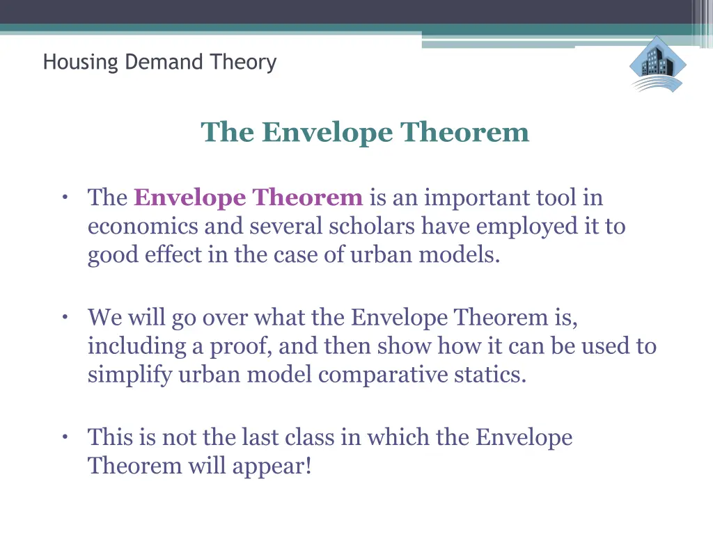 housing demand theory 15