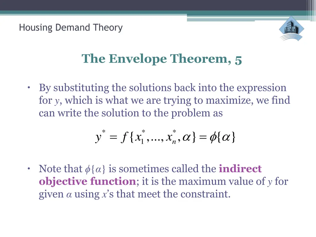 housing demand theory 19