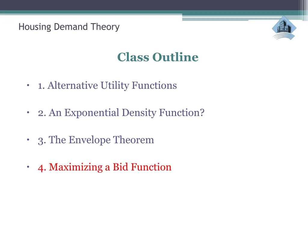 housing demand theory 24