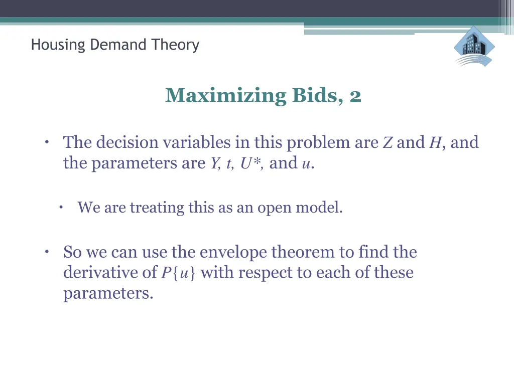 housing demand theory 26