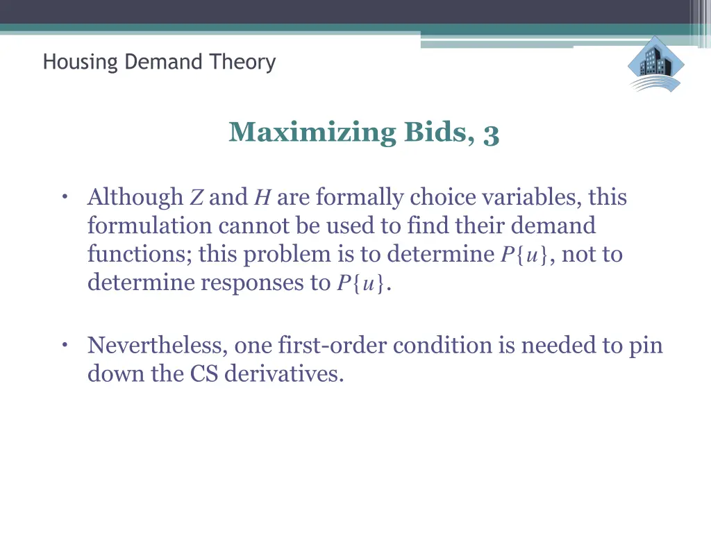 housing demand theory 27