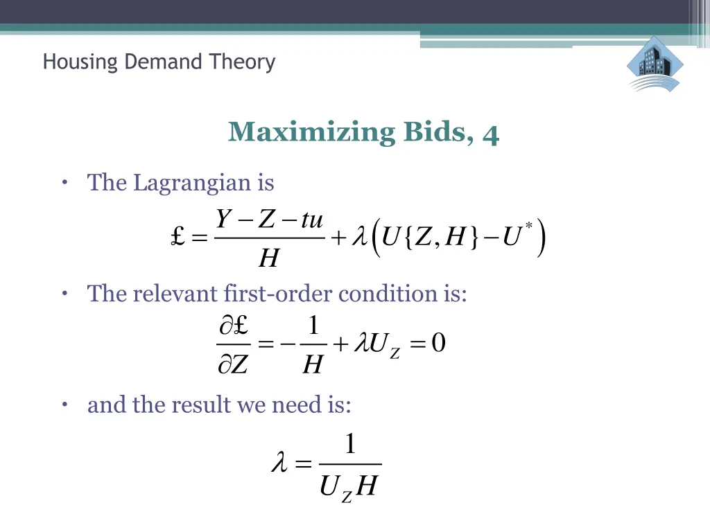 housing demand theory 28