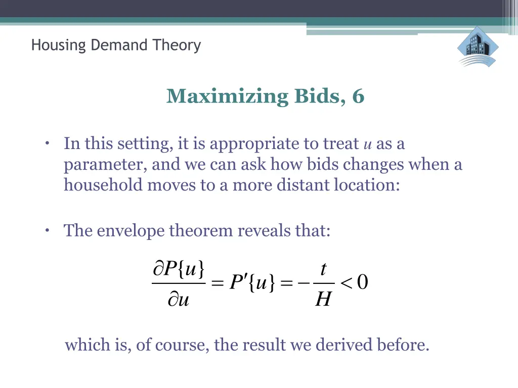 housing demand theory 30