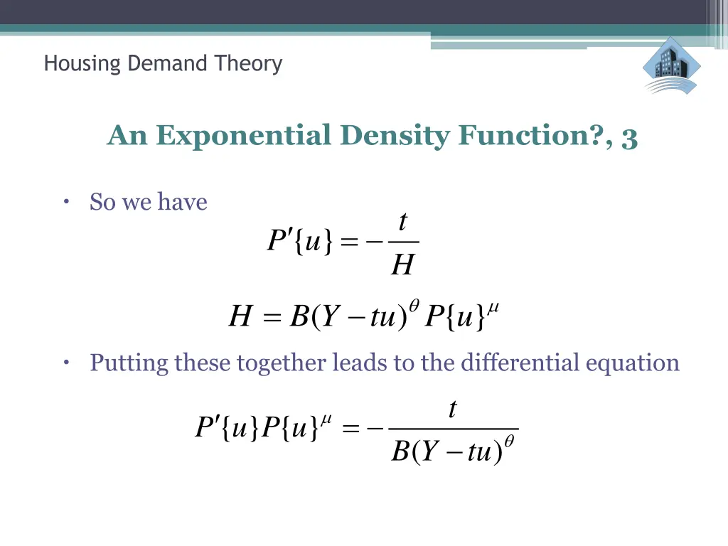 housing demand theory 9