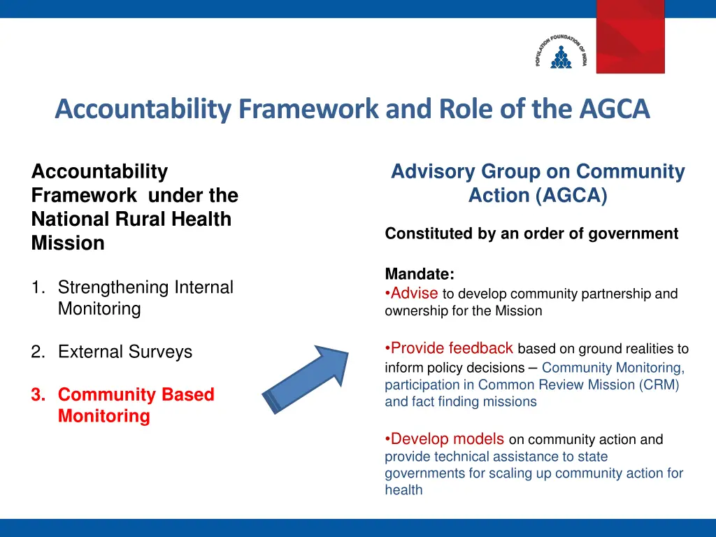 accountability framework and role of the agca