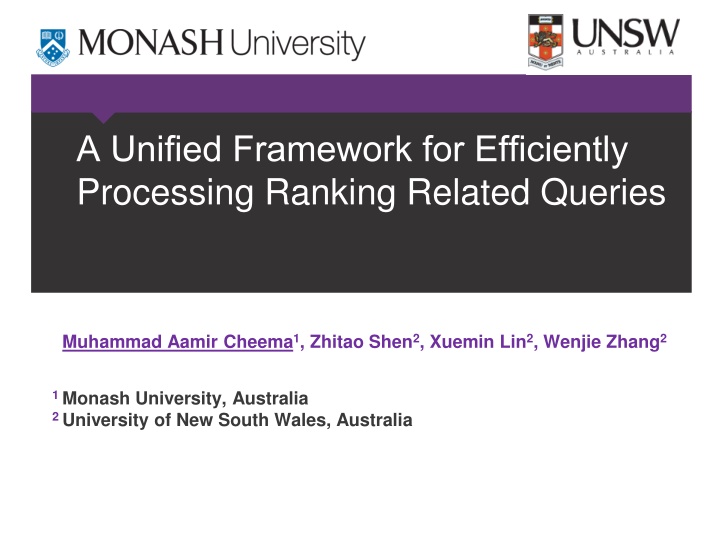 a unified framework for efficiently processing