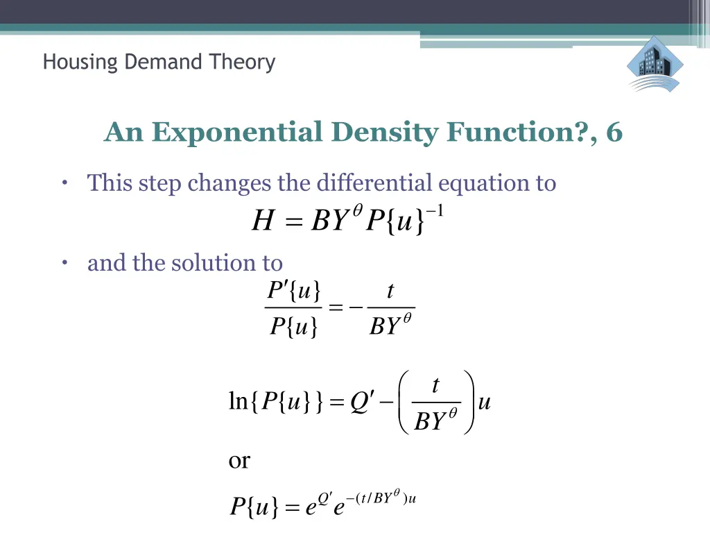 housing demand theory 13