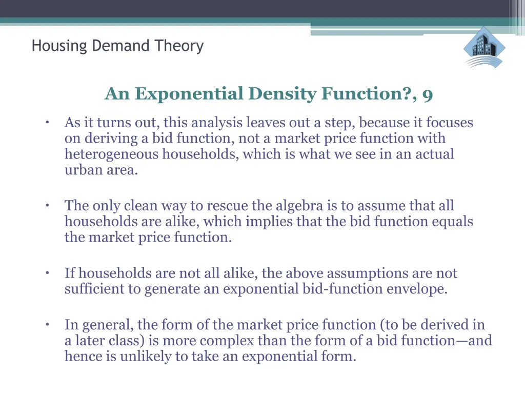 housing demand theory 14