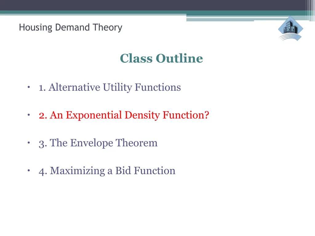 housing demand theory 6