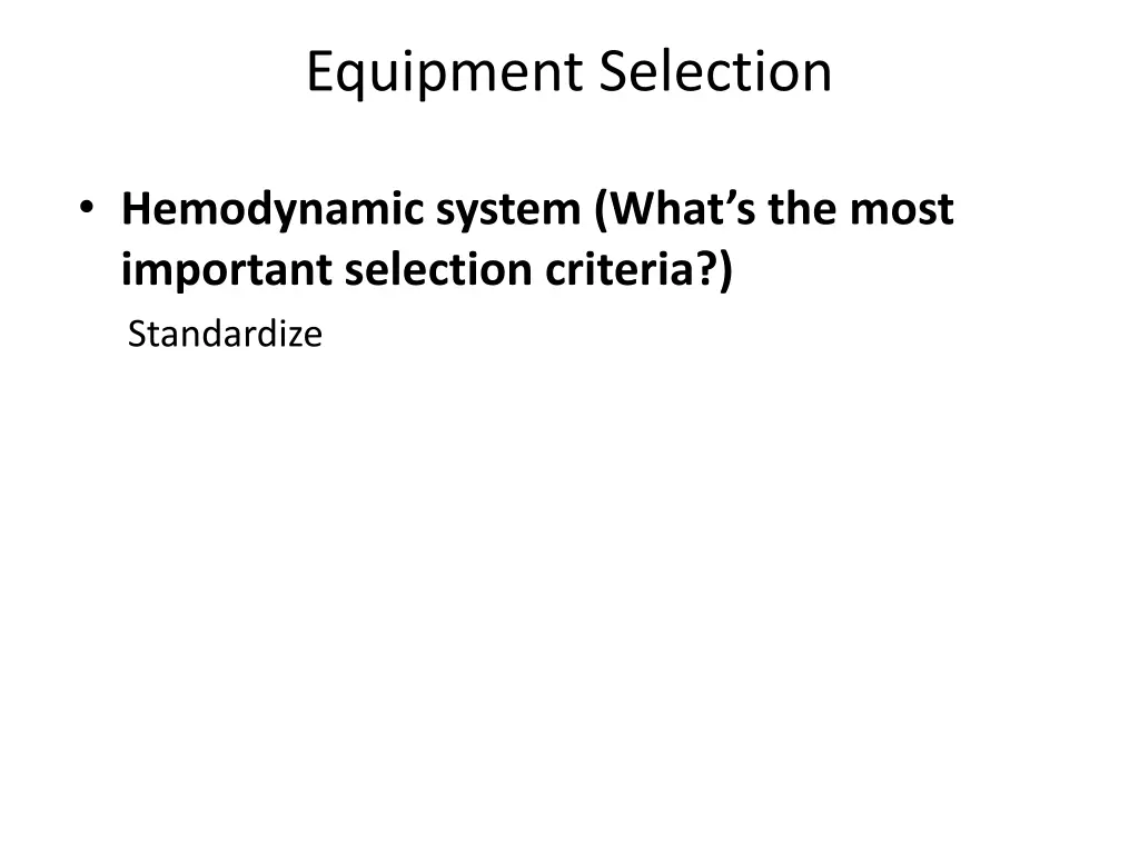 equipment selection 2