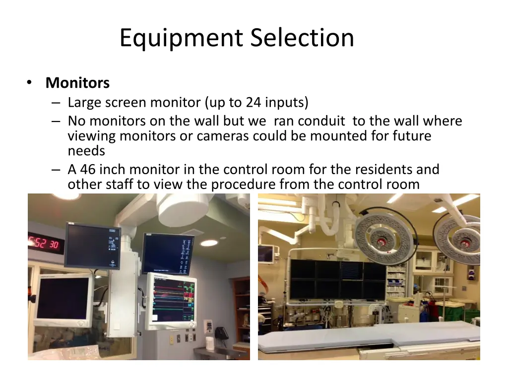 equipment selection 3