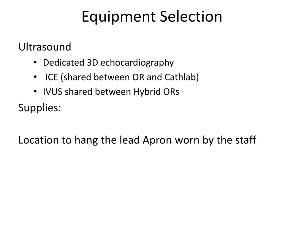 equipment selection 9