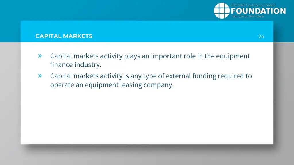 capital markets