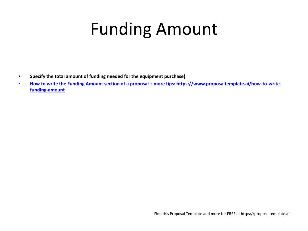 funding amount