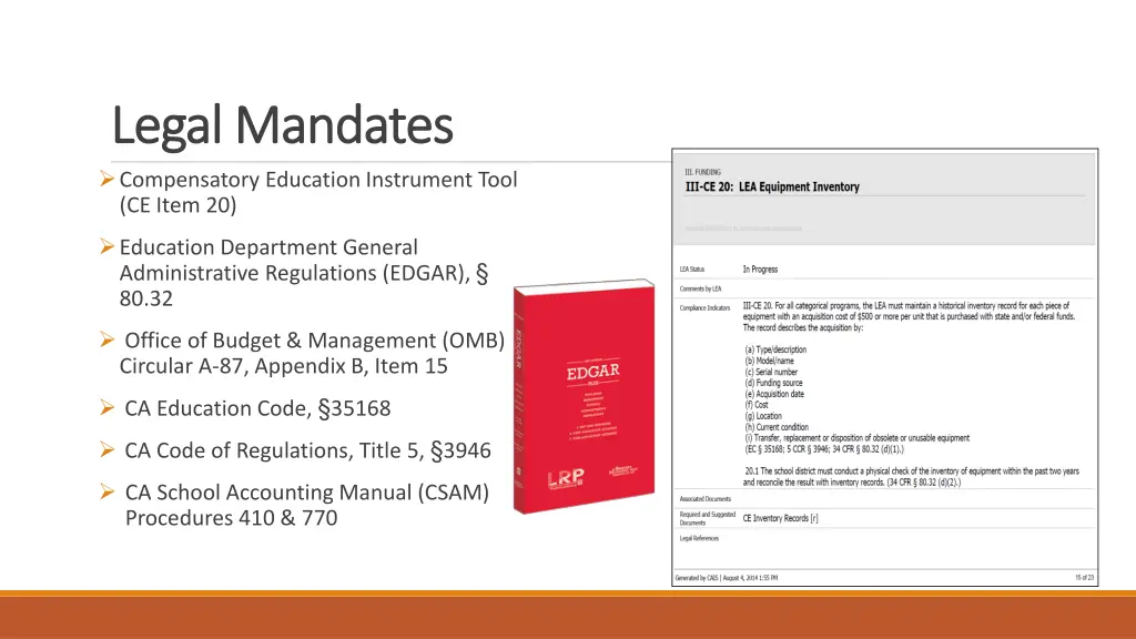 legal mandates legal mandates compensatory