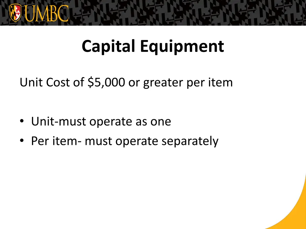 capital equipment