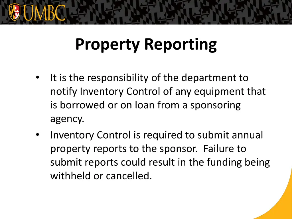 property reporting