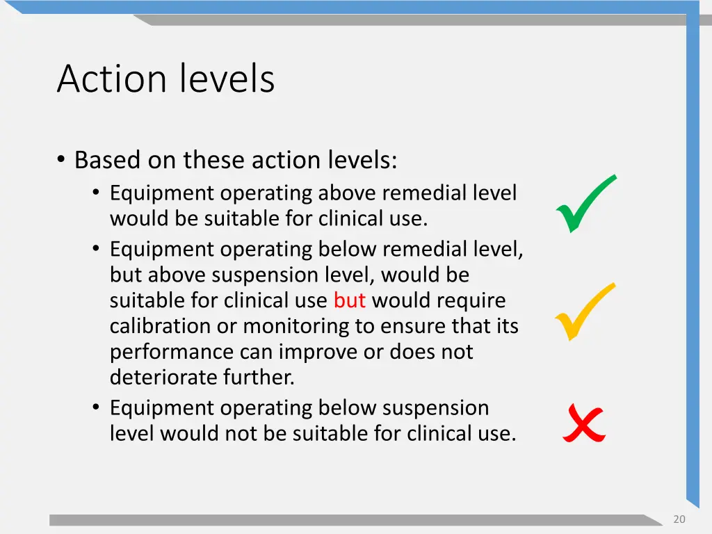 action levels 1